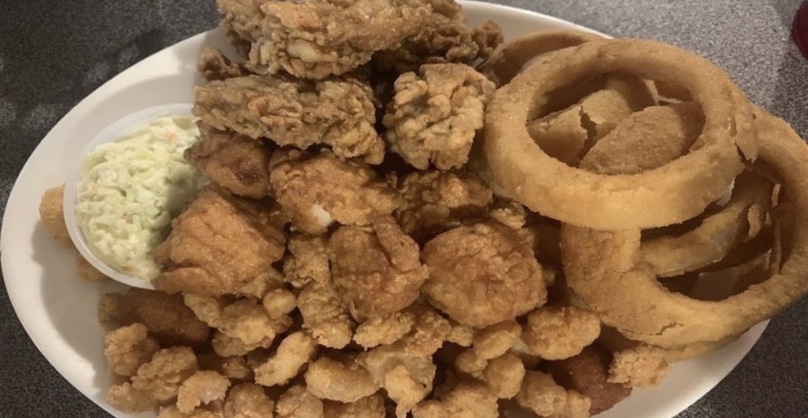 Different snacks on one plate