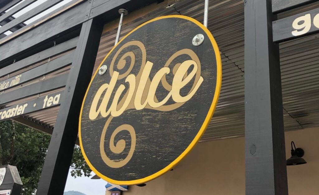 Coffee shop sign